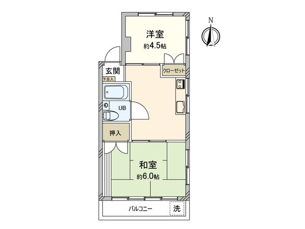 武蔵野サンハイツパート7 間取図(平面図)