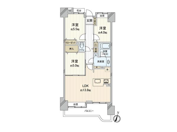 東久留米ガーデンハウス 間取図(平面図) 東久留米ガーデンハウス 間取図(平面図)