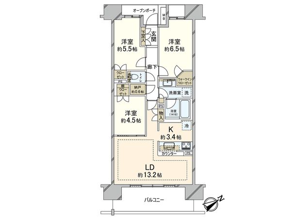 ブリリアシティひばりが丘 間取図(平面図) ブリリアシティひばりが丘 間取図(平面図)