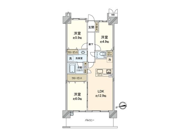 アイラシティ 間取図(平面図)