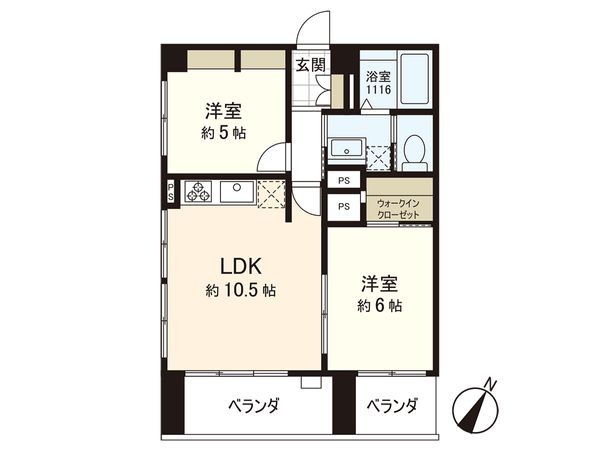 保谷陵雲閣マンション 間取図(平面図) 保谷陵雲閣マンション 間取図(平面図)