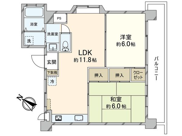 ヒルズ清瀬 間取図(平面図) ヒルズ清瀬 間取図(平面図)