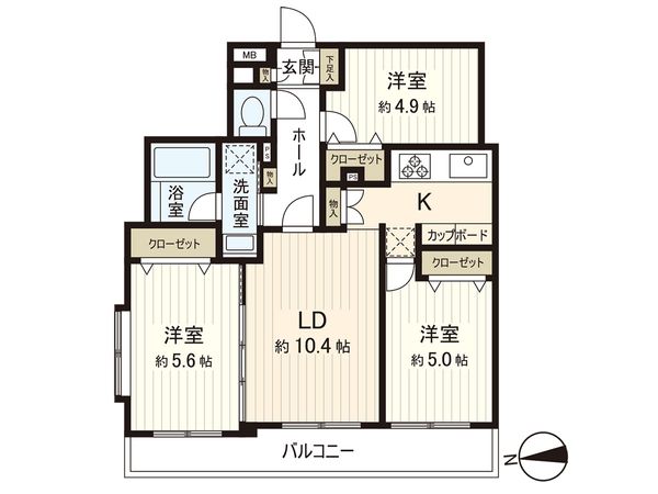 シャインハイツ滝山パート2 間取図(平面図) シャインハイツ滝山パート2 間取図(平面図)