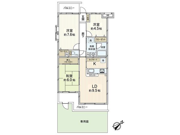 グリーンビレッジ野火止 間取図(平面図) グリーンビレッジ野火止 間取図(平面図)
