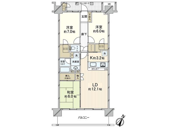 エル・スタージュ 間取図(平面図) エル・スタージュ 間取図(平面図)