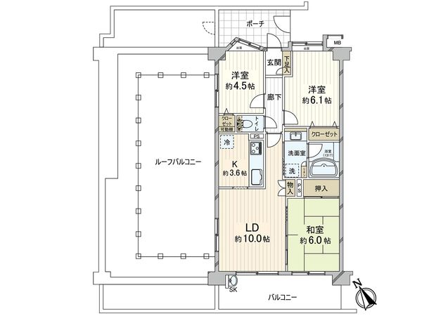 日神パレステージ東久留米WEST 間取図(平面図)