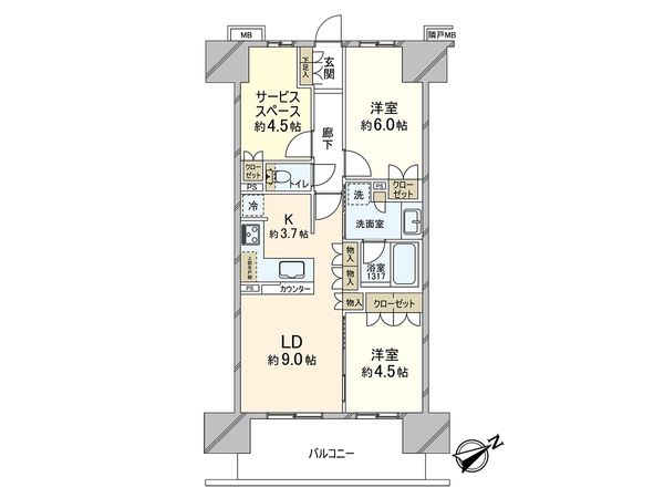 レーベン清瀬THE TOWER 間取図(平面図) レーベン清瀬THE TOWER 間取図(平面図)