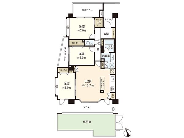 レクセルプラザひばりが丘 間取図(平面図) 間取図(平面図)