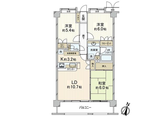 アーバンキャッスルひばりが丘 間取図(平面図) アーバンキャッスルひばりが丘 間取図(平面図)