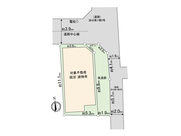 板橋区常盤台1丁目土地 区画図 板橋区常盤台1丁目土地 区画図