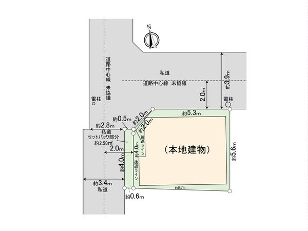 板橋区蓮沼町土地 区画図 板橋区蓮沼町土地 区画図