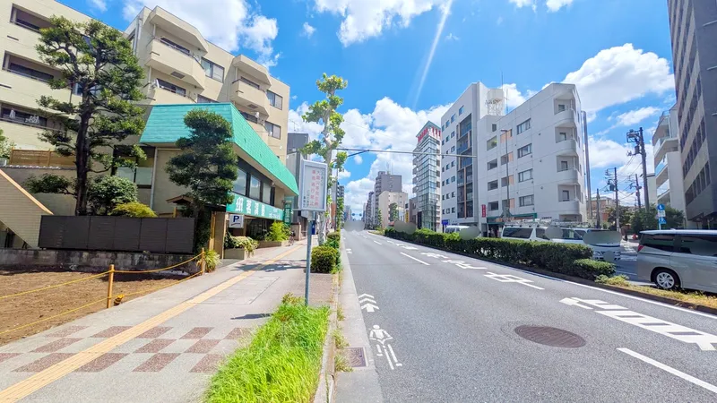 「前面道路」川越街道がございます。