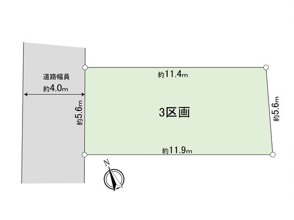 板橋区常盤台3丁目土地 区画図 板橋区常盤台3丁目土地 区画図