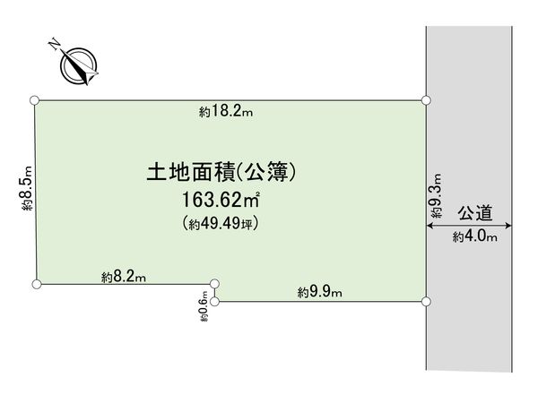 板橋区南常盤台1丁目土地 区画図 板橋区南常盤台1丁目土地 区画図