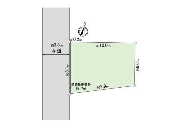 板橋区小茂根1丁目土地 区画図 板橋区小茂根1丁目土地 区画図