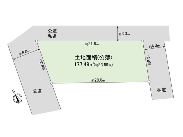 板橋区徳丸3丁目土地 区画図