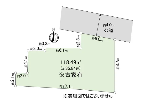 【地形図】建築条件付き売地ではございません。お好きなハウスメーカーにて建築いただけます。