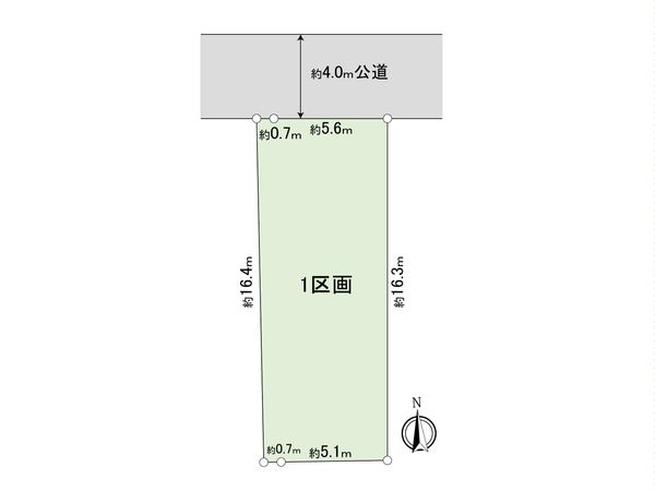 板橋区前野町6丁目土地 区画図 板橋区前野町6丁目土地 区画図