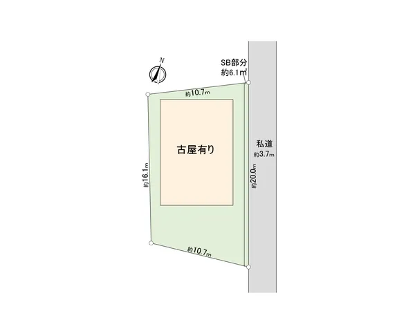 土地面積190.44平米(約57.6坪)※セットバック部分約6.1平米を含む不動産に関してのご不明点は三井のリハウスにお任せくださいませ。