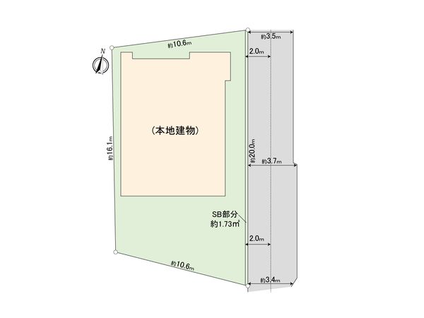 板橋区東山町土地 区画図 板橋区東山町土地 区画図