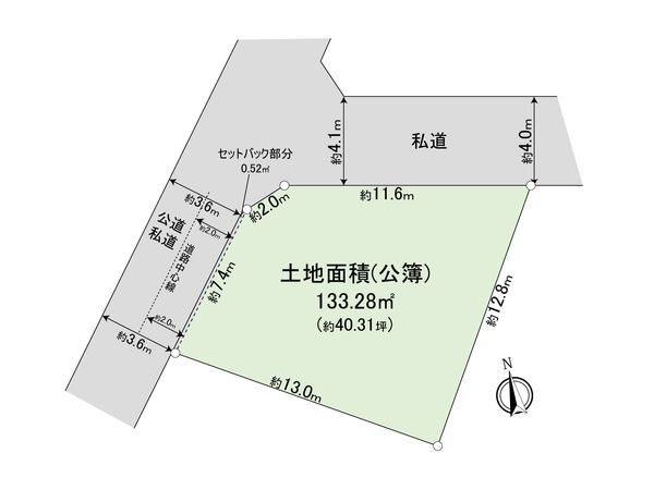 板橋区大谷口1丁目土地 区画図 板橋区大谷口1丁目土地 区画図