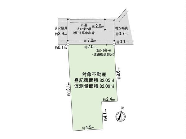 板橋区上板橋1丁目土地 区画図 板橋区上板橋1丁目土地 区画図