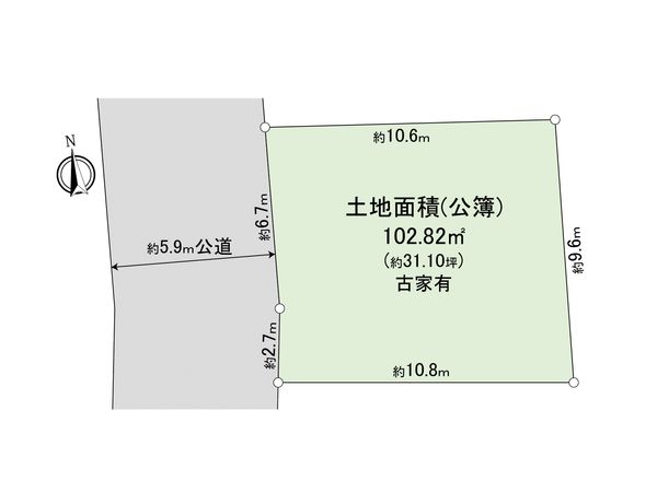 板橋区若木2丁目土地 区画図 板橋区若木2丁目土地 区画図