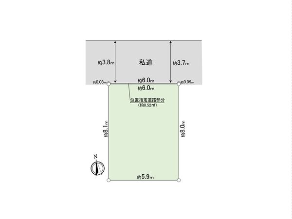 板橋区大谷口北町 土地 区画図 板橋区大谷口北町 土地 区画図