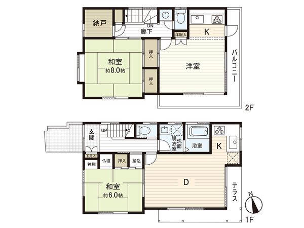板橋区常盤台2丁目戸建 間取図(平面図) 板橋区常盤台2丁目戸建 間取図(平面図)