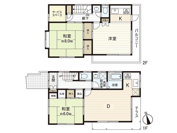 板橋区常盤台2丁目戸建 間取図(平面図)