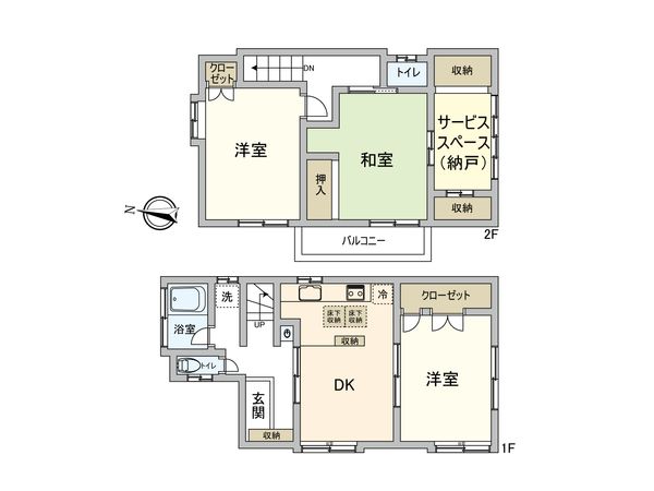 板橋区徳丸1丁目戸建 間取図(平面図) 板橋区徳丸1丁目戸建 間取図(平面図)