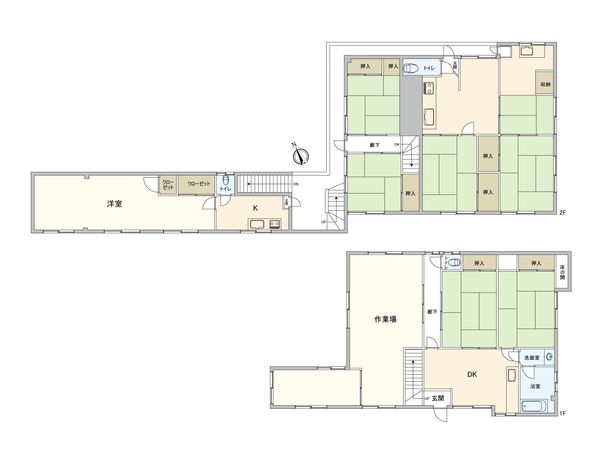 板橋区常盤台4丁目戸建 間取図(平面図)