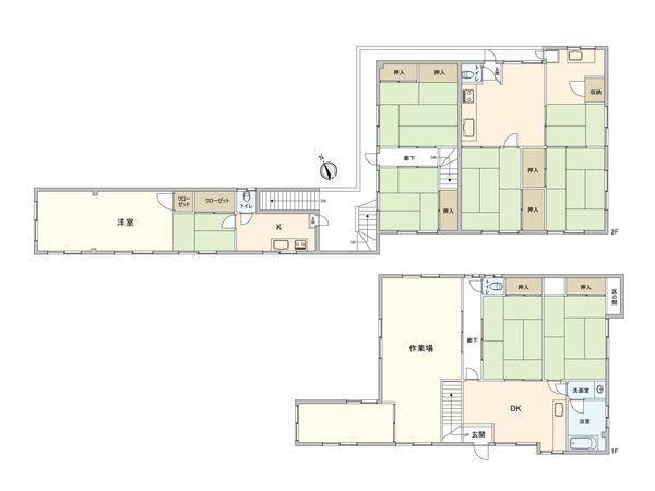 板橋区常盤台4丁目戸建 間取図(平面図)