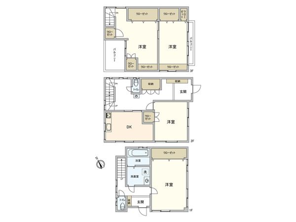 板橋区徳丸1丁目 戸建 間取図(平面図) 板橋区徳丸1丁目 戸建 間取図(平面図)