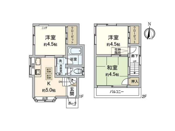板橋区前野町5丁目中古戸建 間取図(平面図)