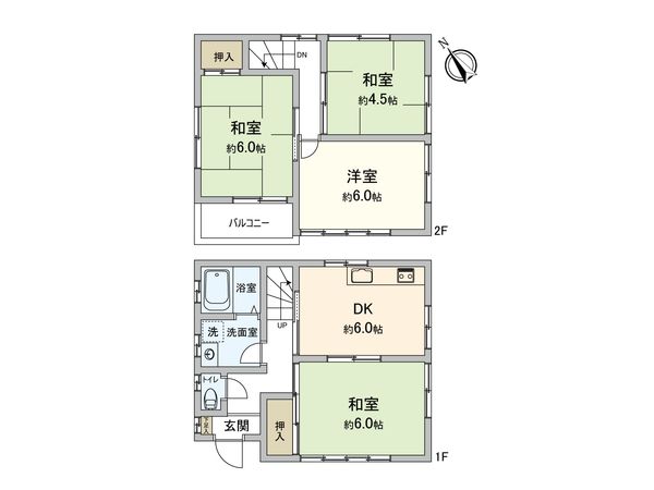 板橋区大谷口北町戸建 間取図(平面図) 板橋区大谷口北町戸建 間取図(平面図)