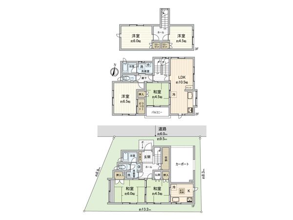 板橋区小茂根2丁目中古戸建 間取図(平面図) 板橋区小茂根2丁目中古戸建 間取図(平面図)