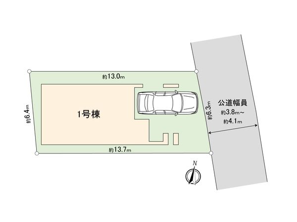 板橋区若木2丁目新築戸建 間取図(平面図) 板橋区若木2丁目新築戸建 間取図(平面図)
