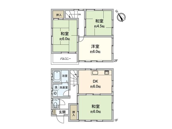 板橋区大谷口北町戸建 間取図(平面図) 板橋区大谷口北町戸建 間取図(平面図)