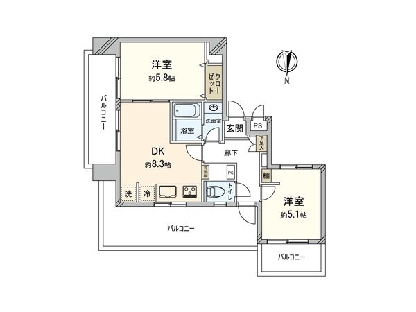住建第5ハイプレース 間取図(平面図) 住建第5ハイプレース 間取図(平面図)