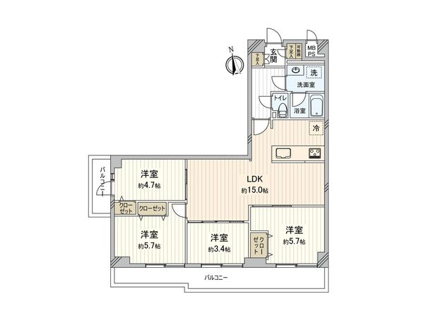 メイツときわ台 間取図(平面図) メイツときわ台 間取図(平面図)