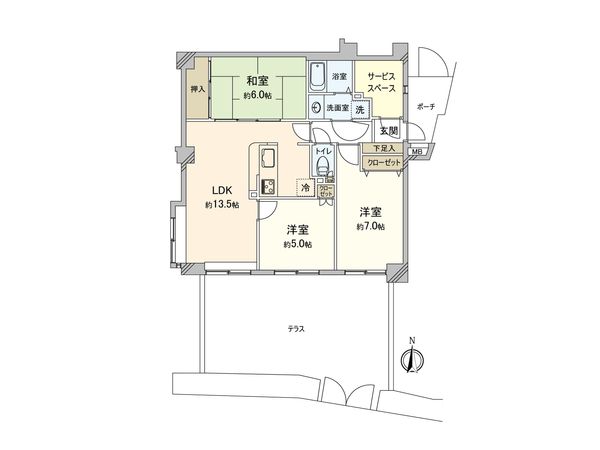 キャニオングランデ上板橋 間取図(平面図) キャニオングランデ上板橋 間取図(平面図)