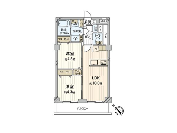 桜川グレースマンション 間取図(平面図) 間取図(平面図)