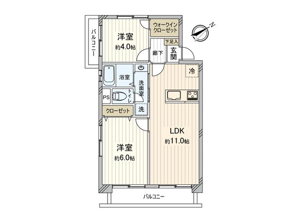 常盤台マイコーポ 間取図(平面図) 間取図(平面図)