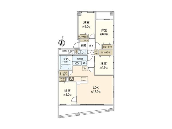 ヒルズ城北中央公園 間取図(平面図)