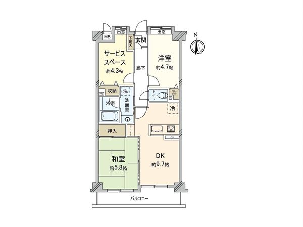 スカーラ板橋 間取図(平面図)