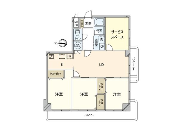 秀和大山レジデンス 間取図(平面図) 間取図(平面図)