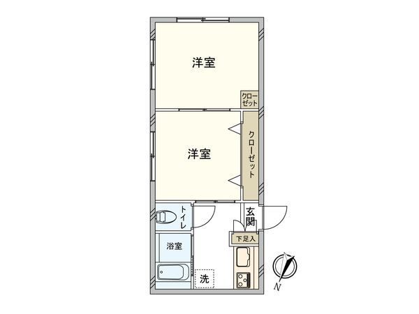 上町マンション 間取図(平面図)