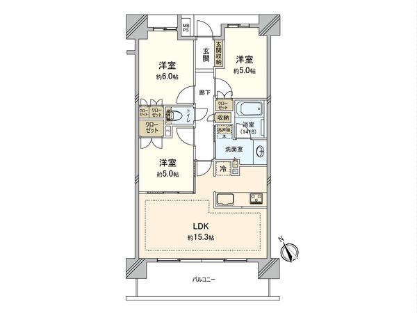 ライオンズ練馬平和台マスタープレイス 間取図(平面図) ライオンズ練馬平和台マスタープレイス 間取図(平面図)