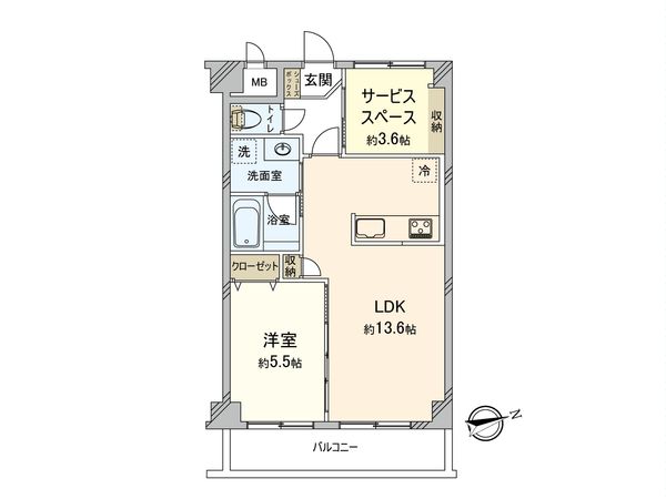 グローリア初穂ときわ台 間取図(平面図)